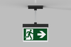 Escape sign luminaire AIEP anthracite